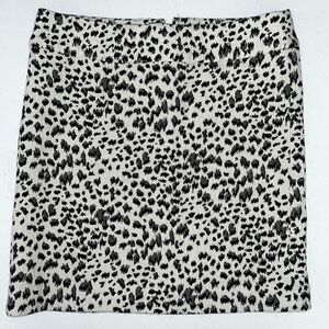 Loft black & white mini skirt 6‎